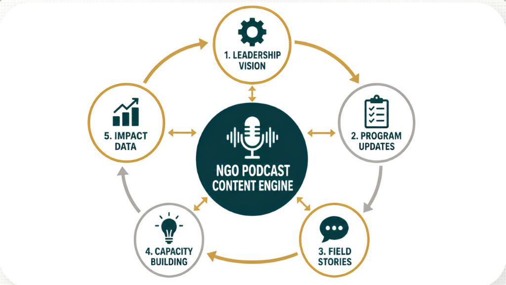 NGO Podcast content engine