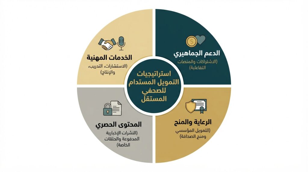 استراتيجيات التمويل المستدام للصحفيين