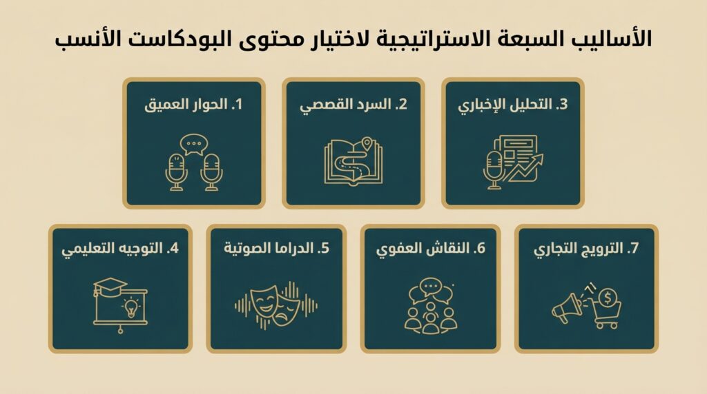 اساليب البودكاست